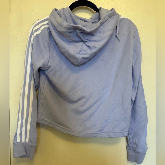 Adidas Purple cropped hoodie - Picture 2 of 5